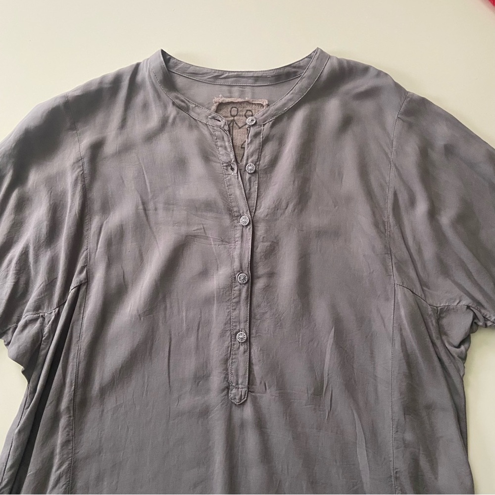 New Johnny Was Pete & Greta Henley Rayon Side Slit Tunic Size Small - Picture 3 of 7